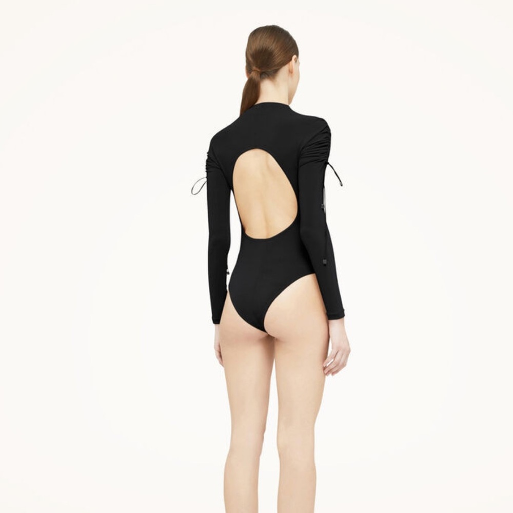 Wolford Black Open Back bodysuit